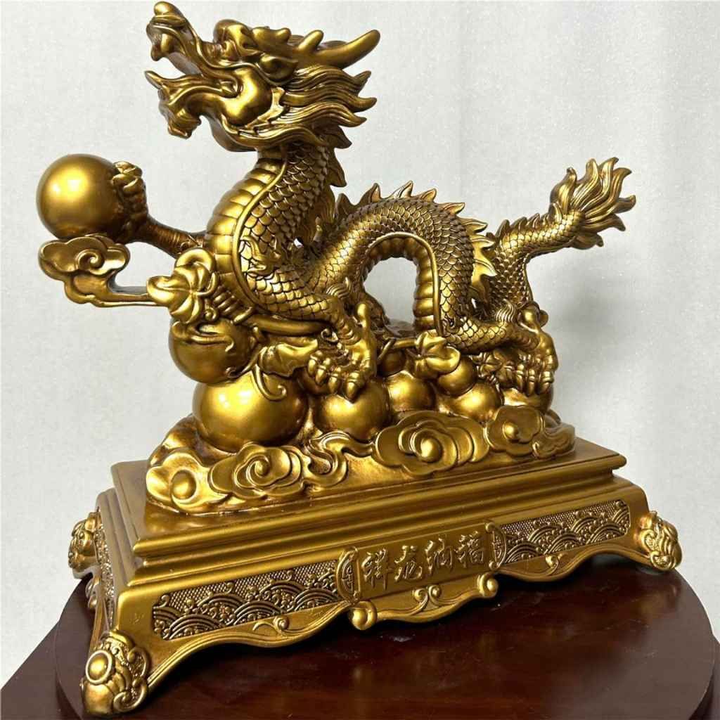  Tượng Rồng Vờn Ngọc Bằng Đồng BKMECN-9190 