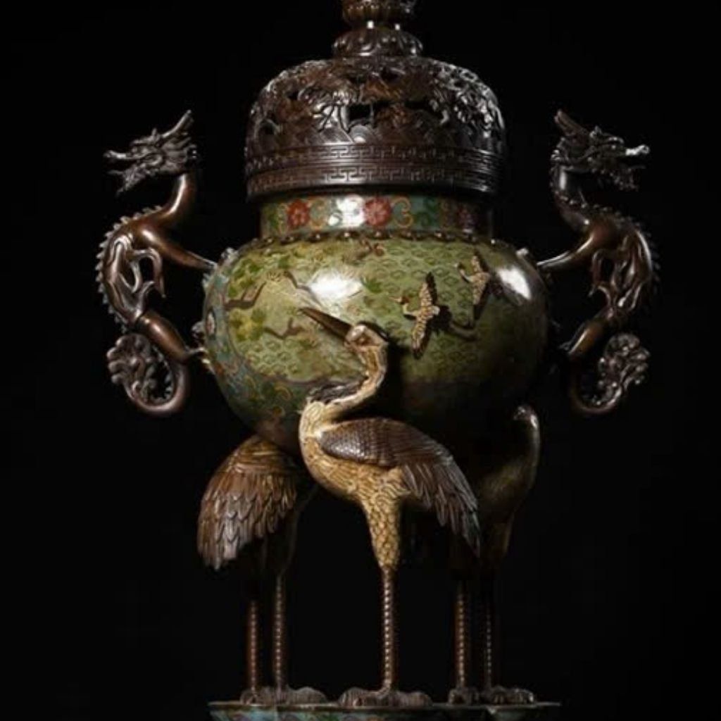  Xông Trầm Bằng Đồng Chế Tác Độc Đáo BKMECN-9377 