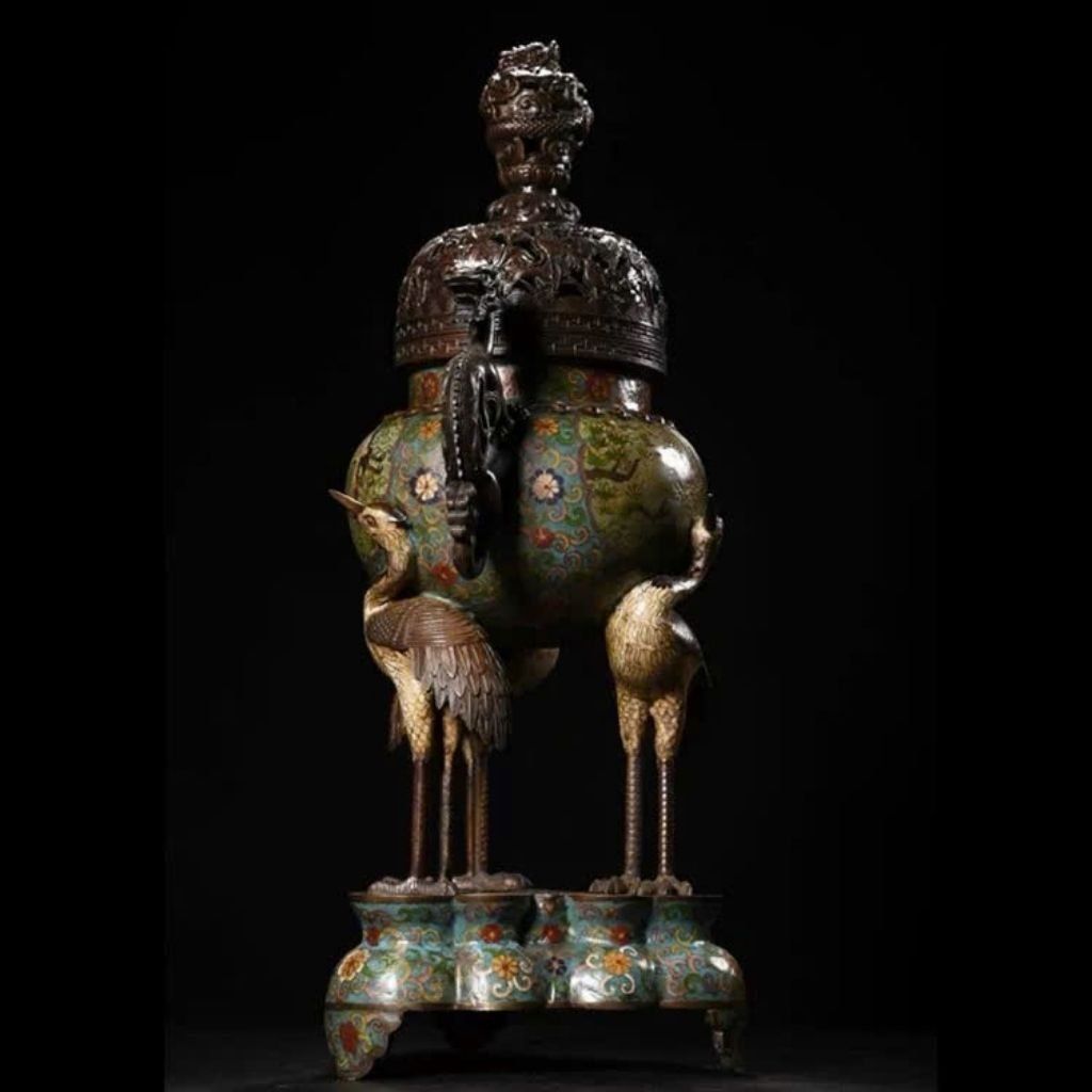  Xông Trầm Bằng Đồng Chế Tác Độc Đáo BKMECN-9377 