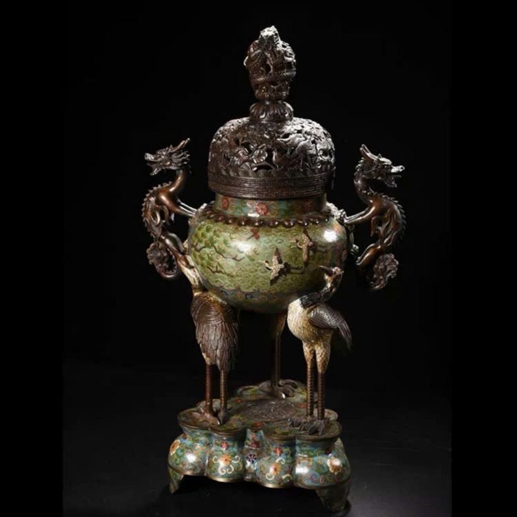  Xông Trầm Bằng Đồng Chế Tác Độc Đáo BKMECN-9377 