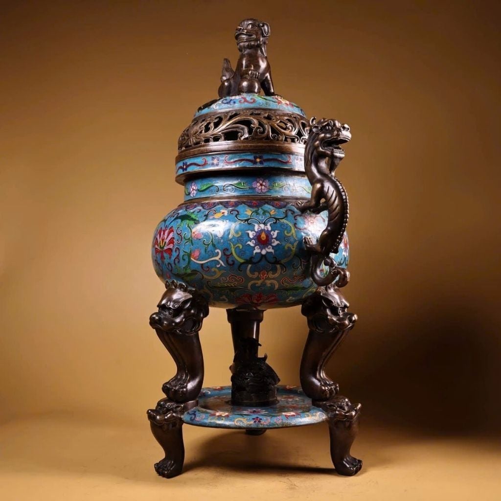  Lư Đồng Xông Trầm Đồng Chế Tác Độc Đáo BKMECN-9378 