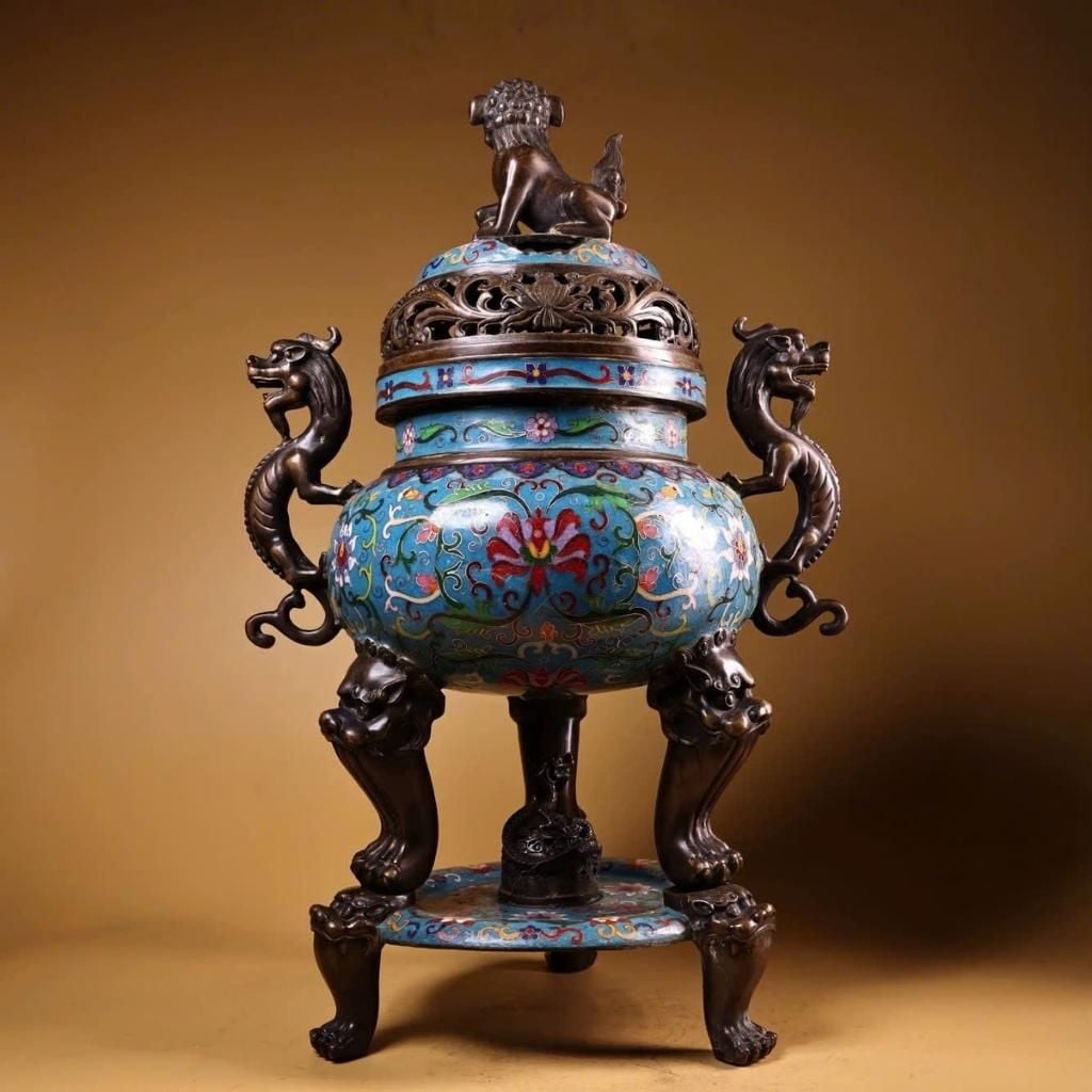  Lư Đồng Xông Trầm Đồng Chế Tác Độc Đáo BKMECN-9378 