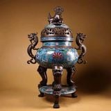  Lư Đồng Xông Trầm Đồng Chế Tác Độc Đáo BKMECN-9378 