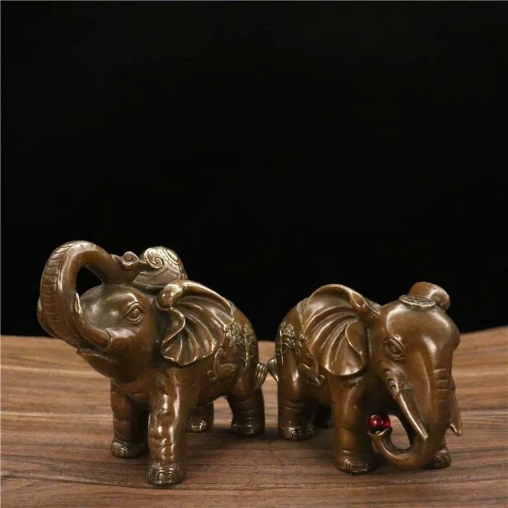 Cặp voi bằng đồng BKMECN-9433 