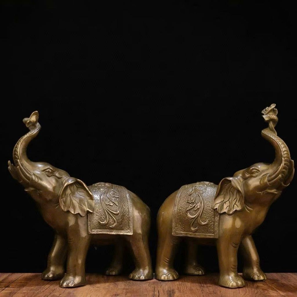  Cặp Voi Đồng Thau BKMECN-9436 