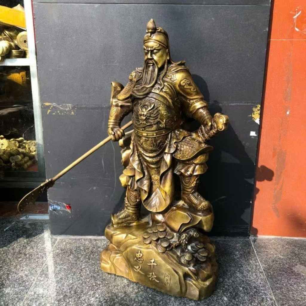  Tượng Quan Công Bằng Đồng Giả Cổ BKMECN-9465 