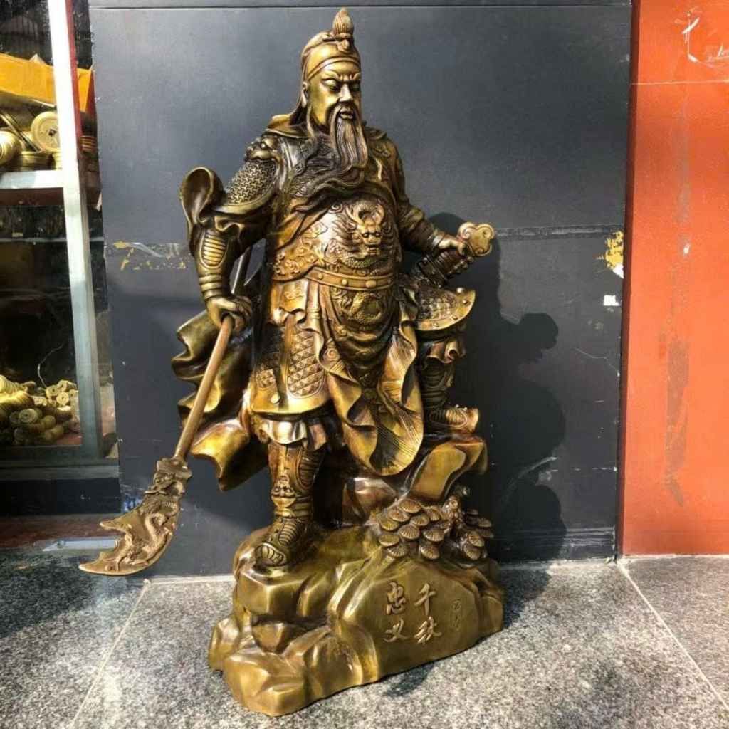  Tượng Quan Công Bằng Đồng Giả Cổ BKMECN-9465 