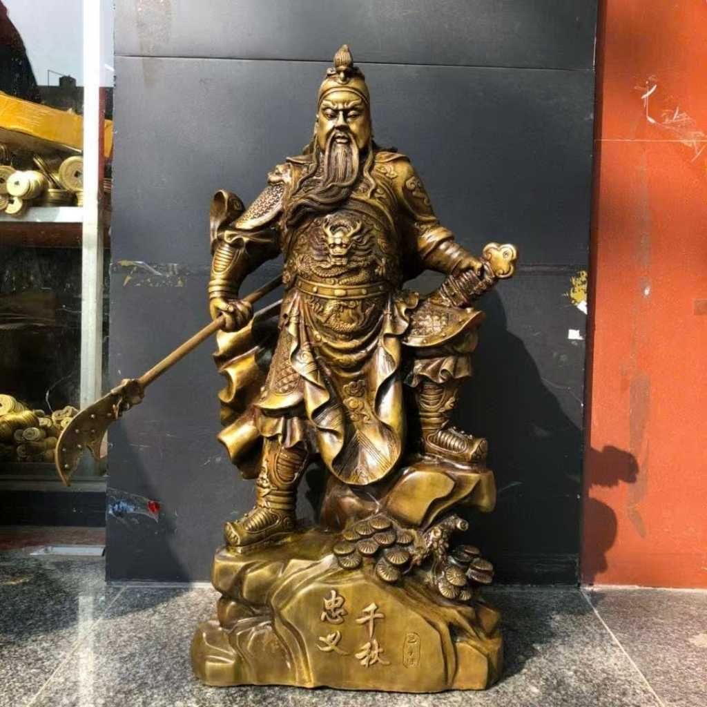  Tượng Quan Công Bằng Đồng Giả Cổ BKMECN-9465 