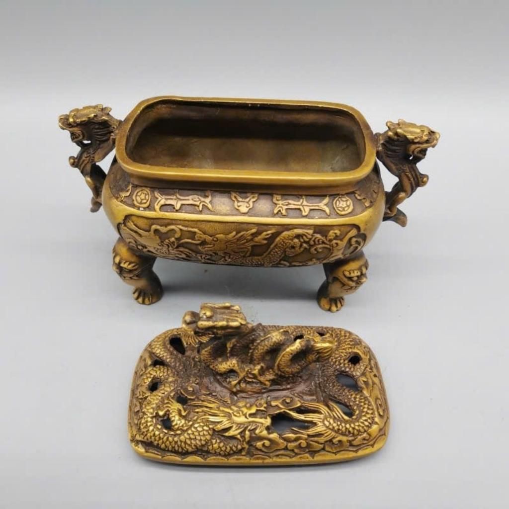  Lư Hương Đồng Hình Rồng BKMECN-9483 