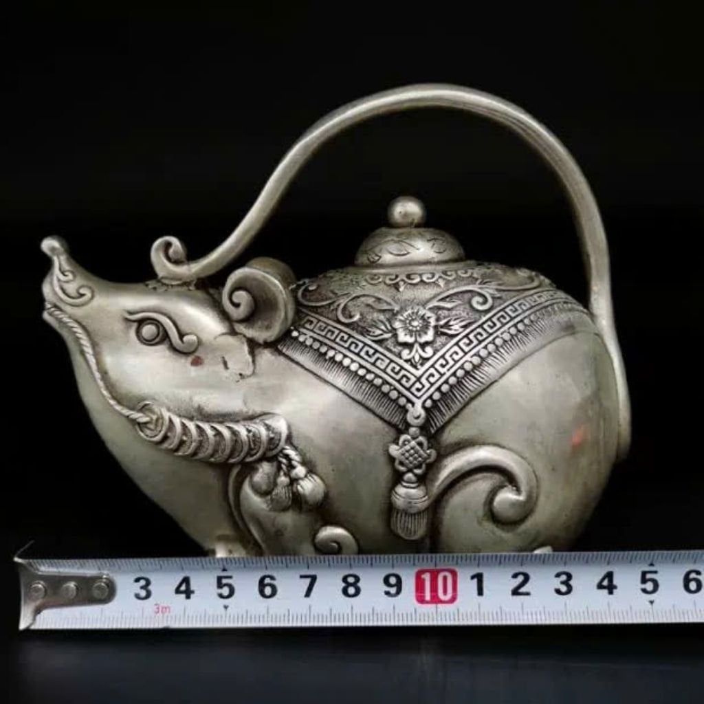  Ấm Bạc Hình Con Heo BKMECN-9488 