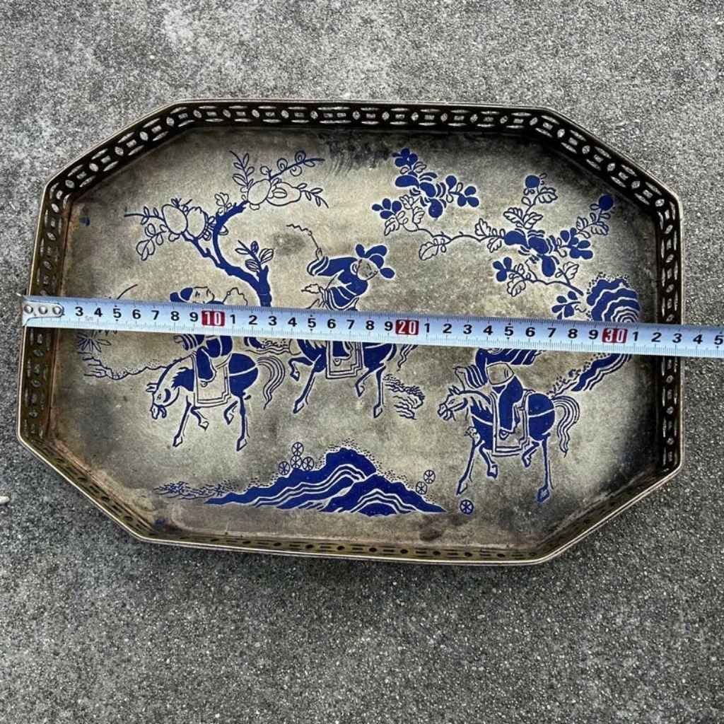  Khay Trà Cổ Bằng Đồng Cũ Xưa BKMECN-9490 