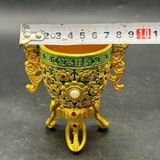  Ly Mạ Vàng Đính Đá Ruby BKMECN-9491 