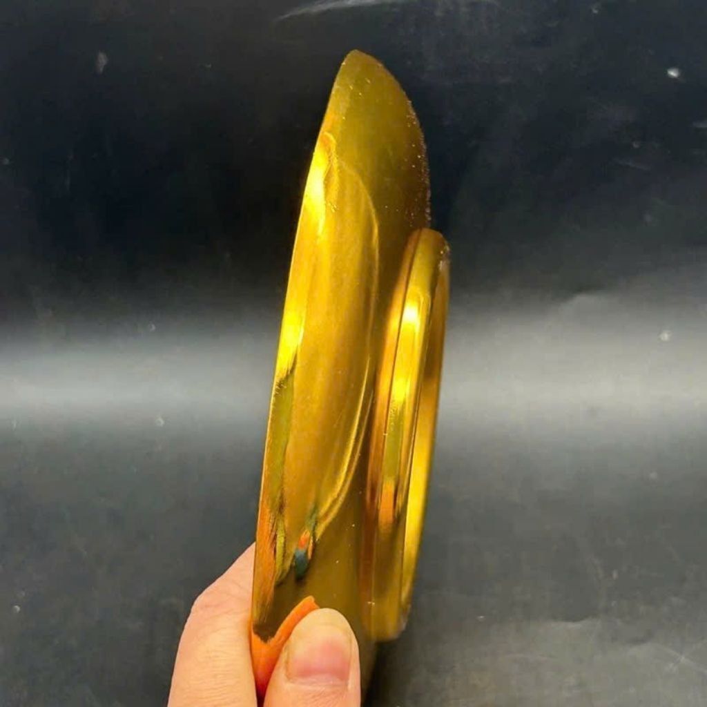  Đĩa đồng Trang Trí Rồng Phượng Mạ VàngBKMECN-9492 