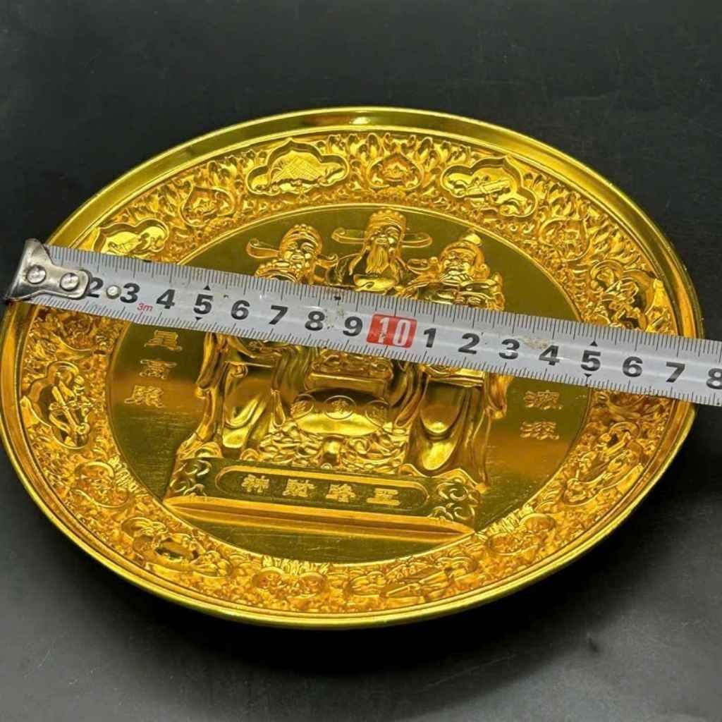  Đĩa Đồng Mạ Vàng Ngũ Phúc Lâm Môn BKMECN-9493 