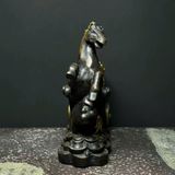  Ngựa Kéo Hồ Lô Tài Lộc Bằng Đồng BKMECN-9496 