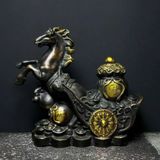  Ngựa Kéo Hồ Lô Tài Lộc Bằng Đồng BKMECN-9496 