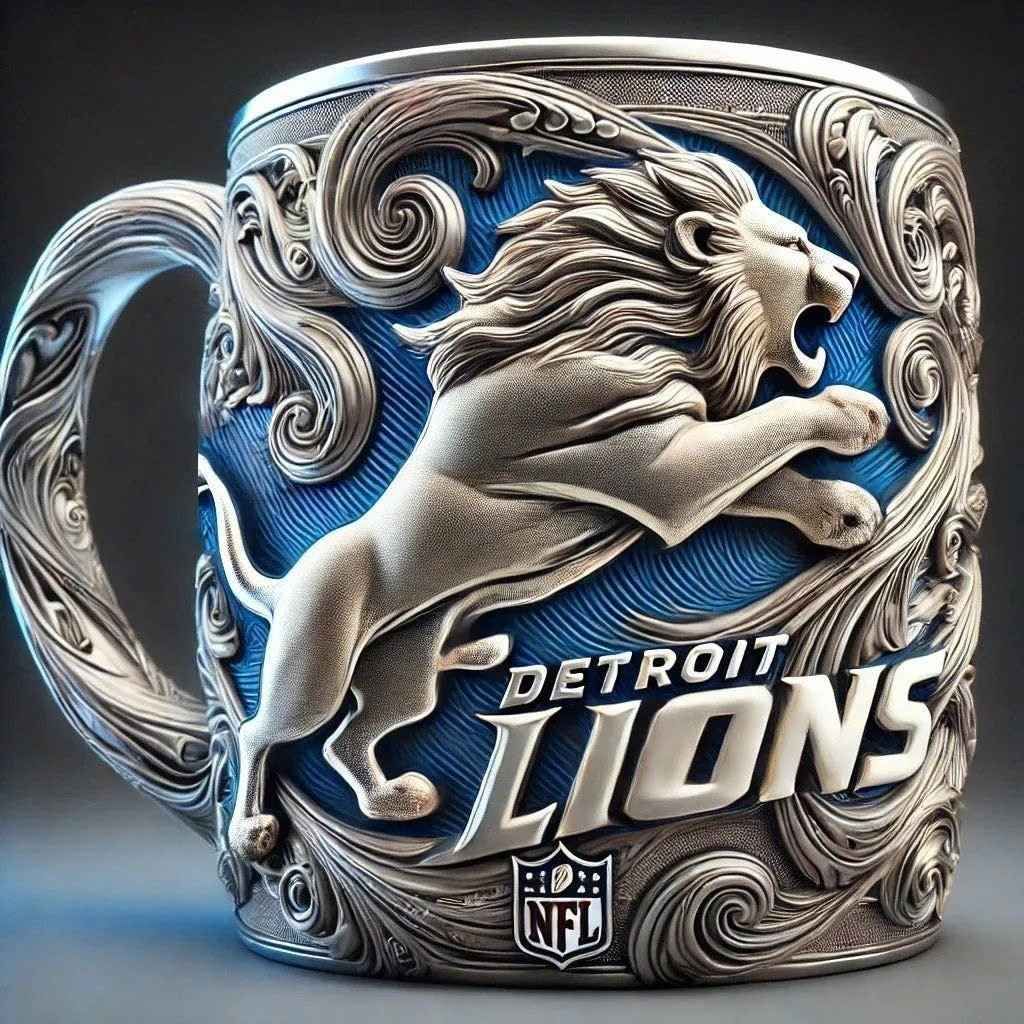  Cốc Uống Nước Mạ Bạc Detroit Lions NFLBKMECN-9501 