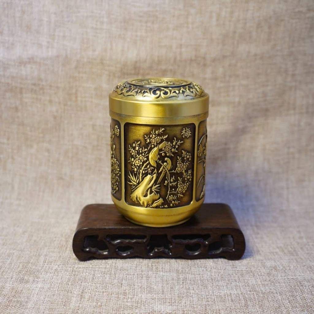  Hũ Đồng Đựng Trà Cổ Điển BKMECN-9520 