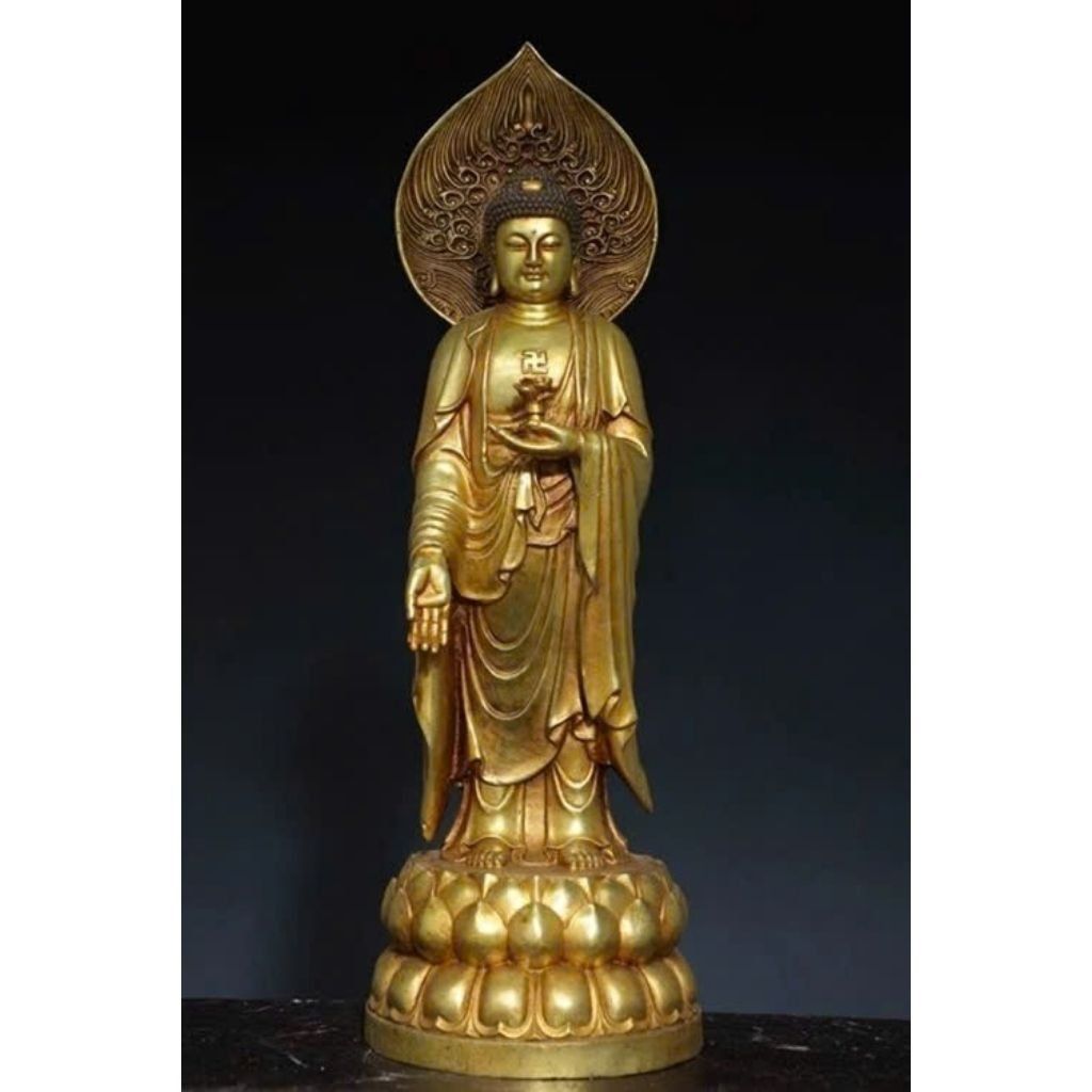  Tượng Phật Tổ Đứng Mạ Vàng BKMECN-9526 