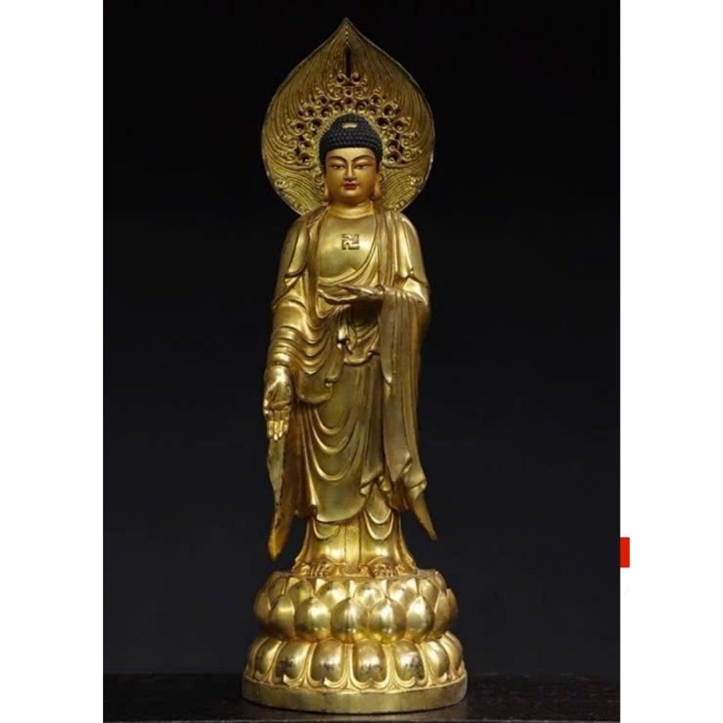  Tượng Phật Tổ Đứng Mạ Vàng BKMECN-9526 