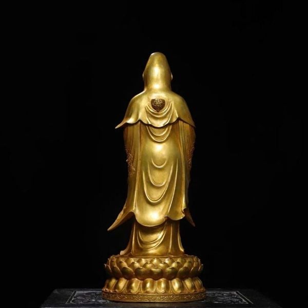  Tượng Đồng Quán Thế Âm Bồ Tát Đứng BKMECN-9527 