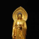  Tượng Phật Tổ Đứng Mạ Vàng Cao Cấp BKMECN-9528 