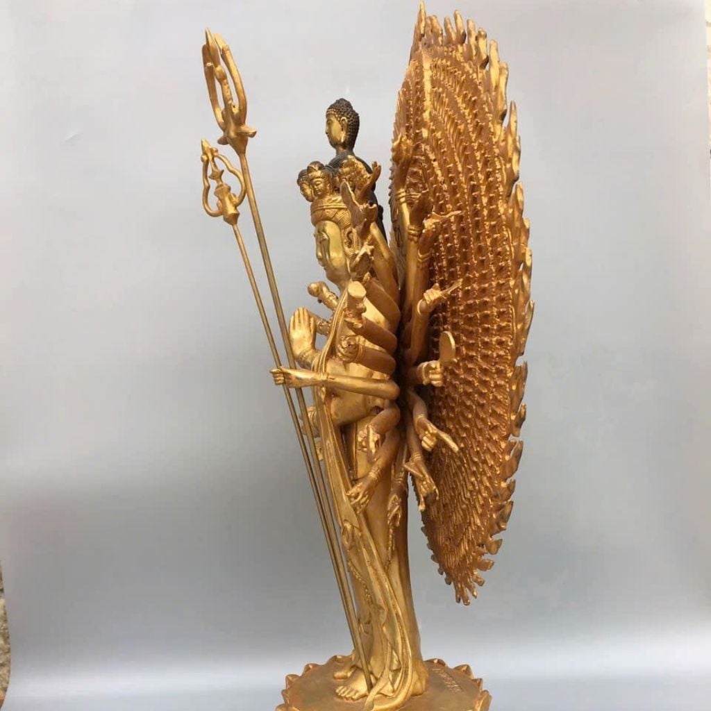  Tượng Đồng Quan Âm Nghìn Mắt Nghìn Tay  BKMECN-9529 