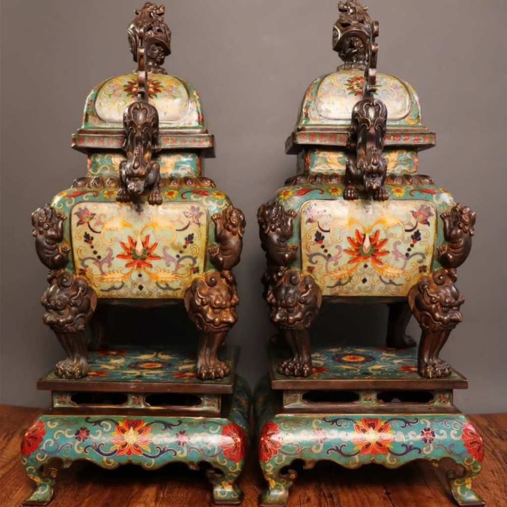  Đỉnh Đồng Pháp Lam Cổ Sưu Tầm BKMECN-9531 