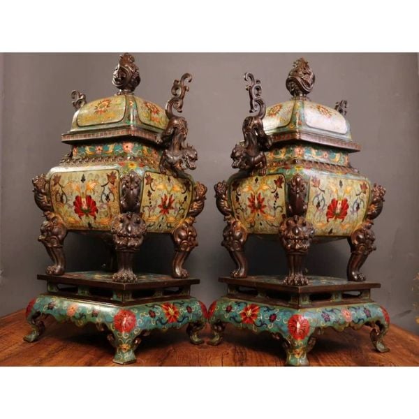  Đỉnh Đồng Pháp Lam Cổ Sưu Tầm BKMECN-9531 