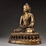  Tượng Phật A Di Đà Ngồi Thiền bằng đồng  BKMECN-9549 