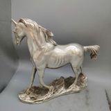  Tượng Đồng Ngựa Mạ Bạc BKMECN-9562 