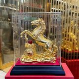  Tượng Ngựa Túi Tiền Mạ Vàng Phong Thủy BKMECN-9569 