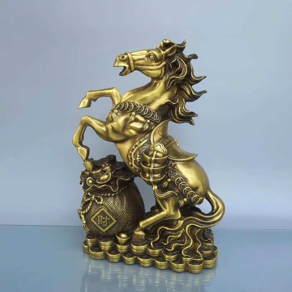  Tượng Đồng Ngựa Tài Lộc BKMECN-9570 