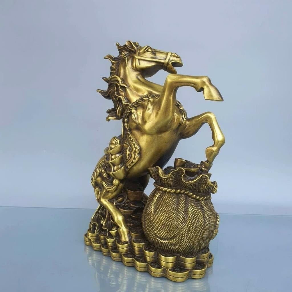  Tượng Đồng Ngựa Tài Lộc BKMECN-9570 