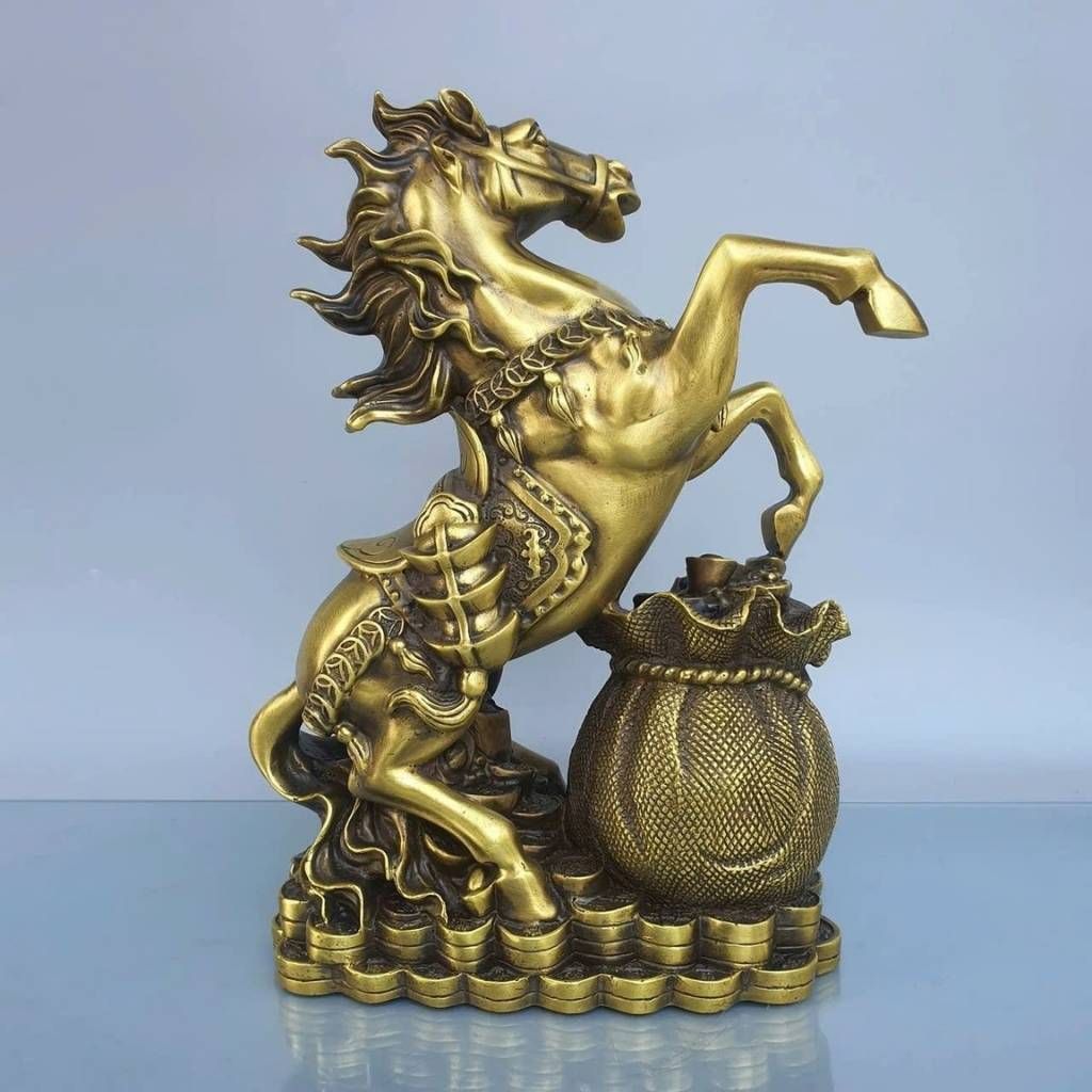  Tượng Đồng Ngựa Tài Lộc BKMECN-9570 
