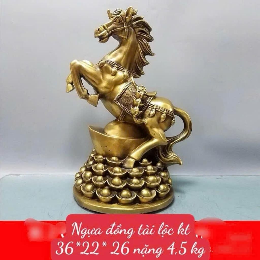  Tượng Đồng Ngựa Tài Lộc  BKMECN-9571 