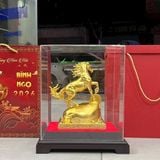  Tượng Ngựa Mạ Vàng Túi Tiền Phong Thủy BKMECN-9572 