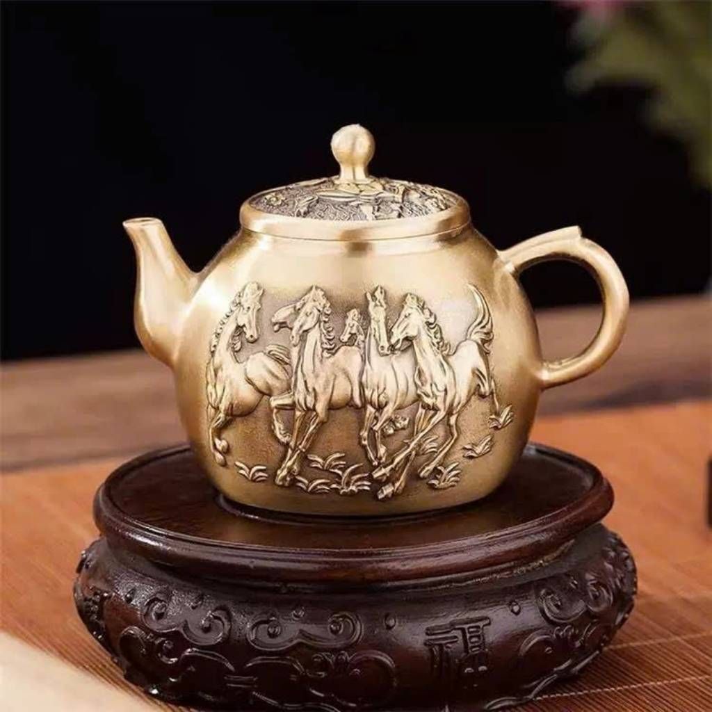  Ấm Đồng Cổ Bát Mã Truy Phong Decor BKMECN-9576 