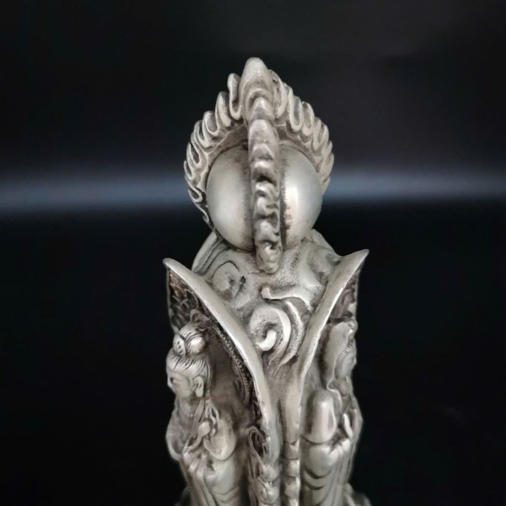  Tượng Đồng Tam Thế Phật Dát Bạc Cao Cấp BKMECN-9619 