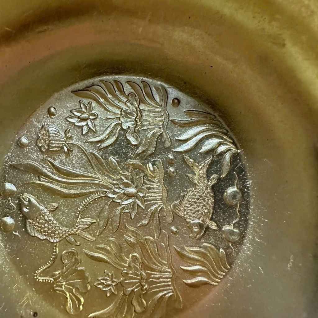  Bát Đồng Khảm Hoa Sen Cá Chép Cao Cấp BKMECN-9620 