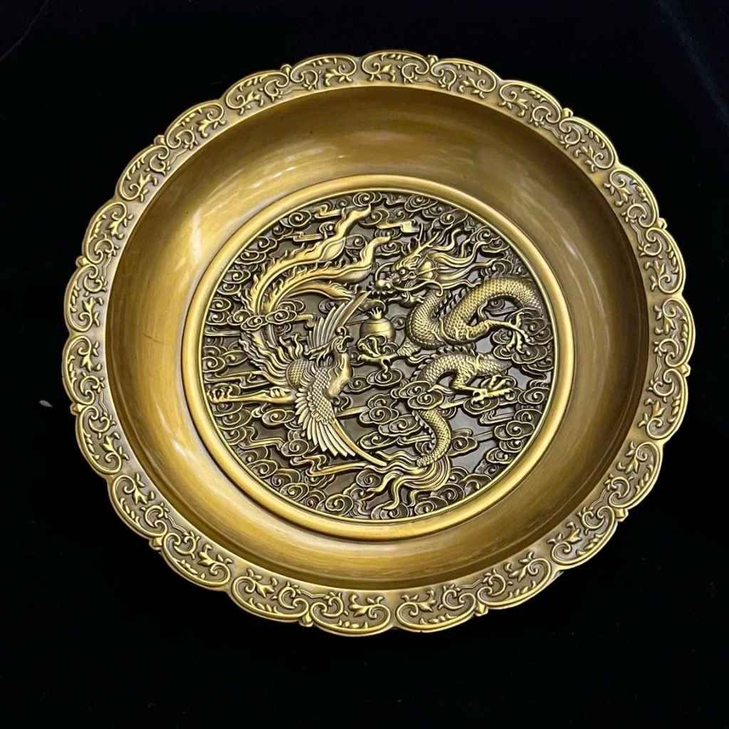  Đĩa Đồng Long Phụng Sum Vầy Decor BKMECN-9621 