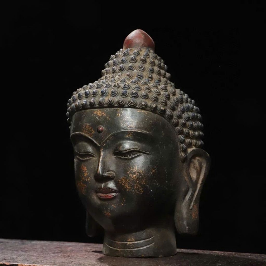  Diện Phật Bằng Đồng Cổ Decor sưu tầm BKMECN-9624 