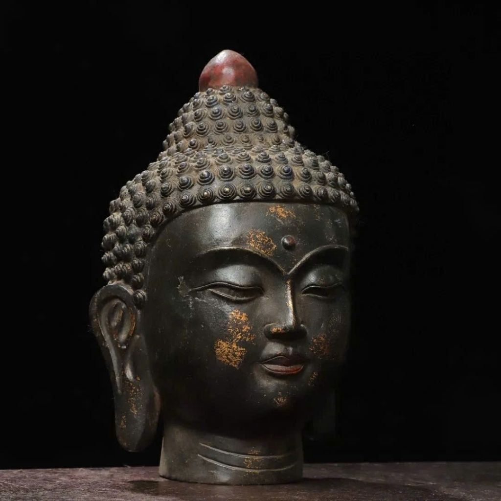  Diện Phật Bằng Đồng Cổ Decor sưu tầm BKMECN-9624 