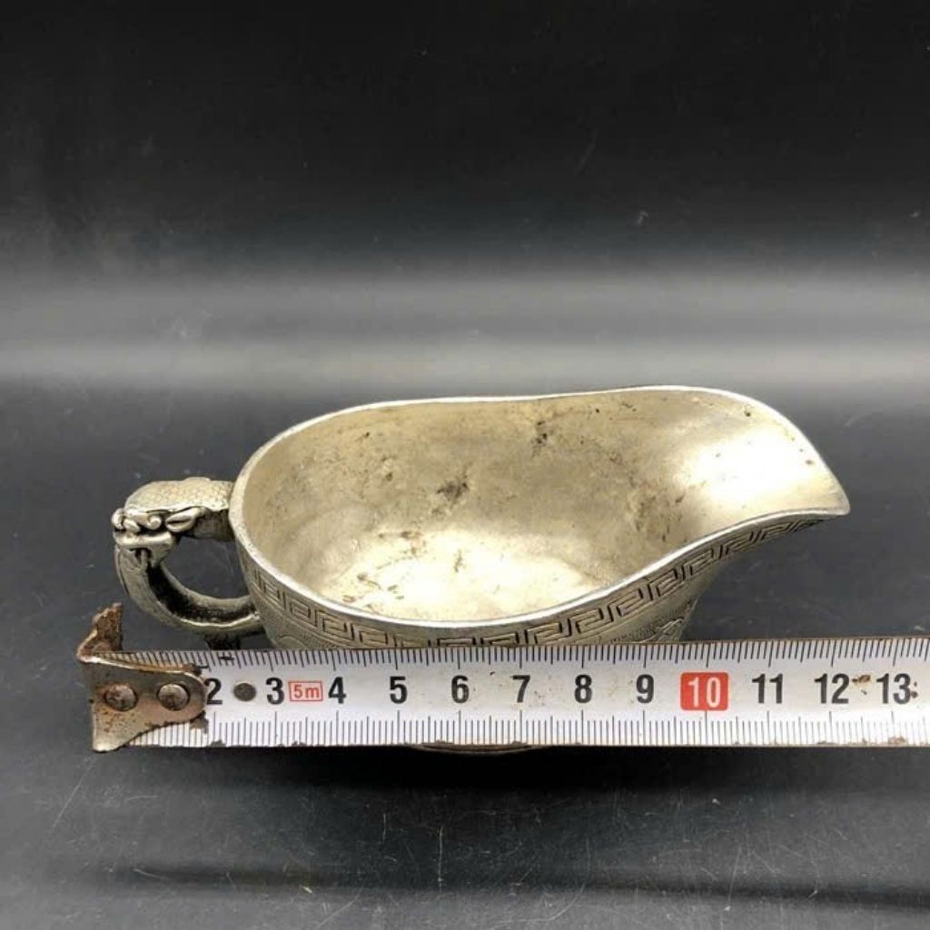  Cốc Sưu Tầm Linh Thú Sừng Dê Bọc Bạc Cổ BKMECN-9628 