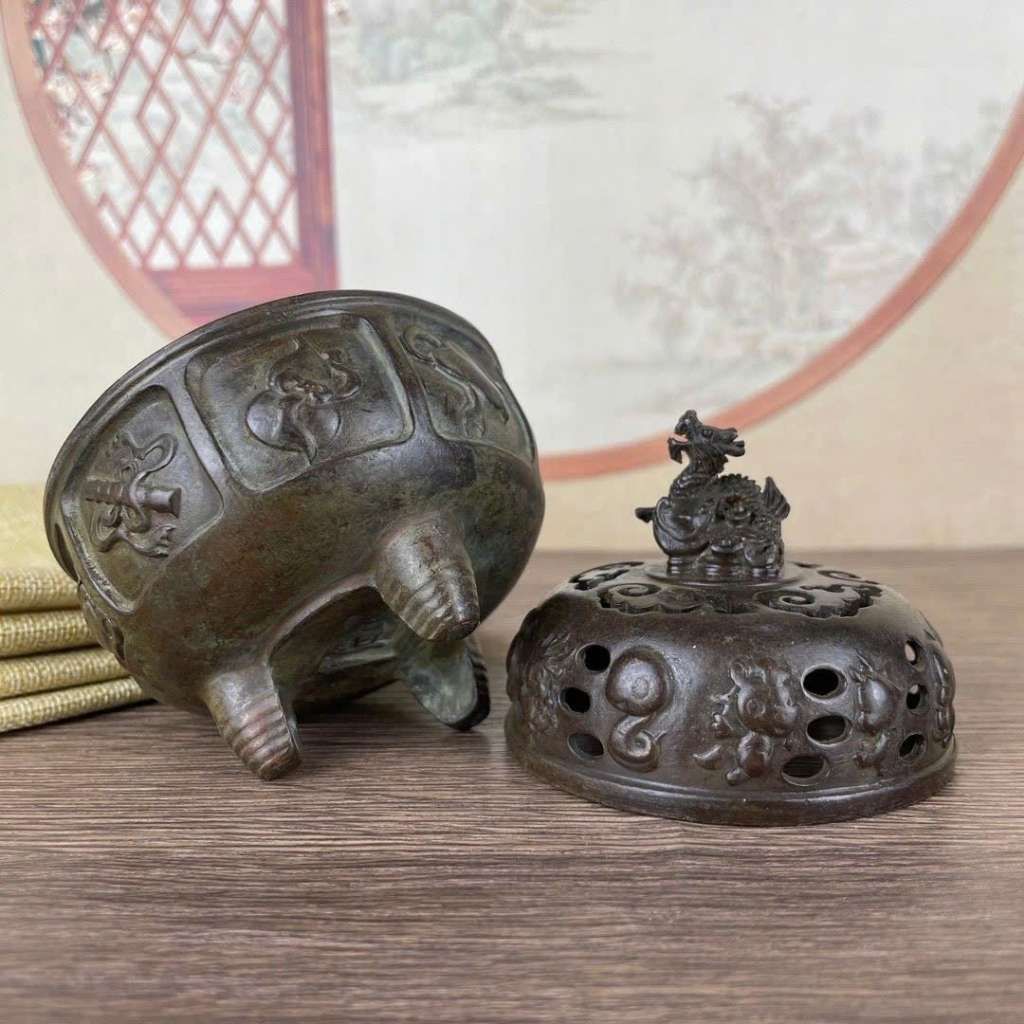  Lư xông trầm đồng cổ sưu tầm BKMECN-9632 