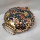  Bình Nguyệt Tráng Vàng Men Ngũ Sắc Hình Rồng BKMECN-9637 