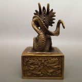  Ấn Kỳ Lân Đồng Cổ Sưu Tầm Trấn Trạch Đẹp BKMECN-9641 