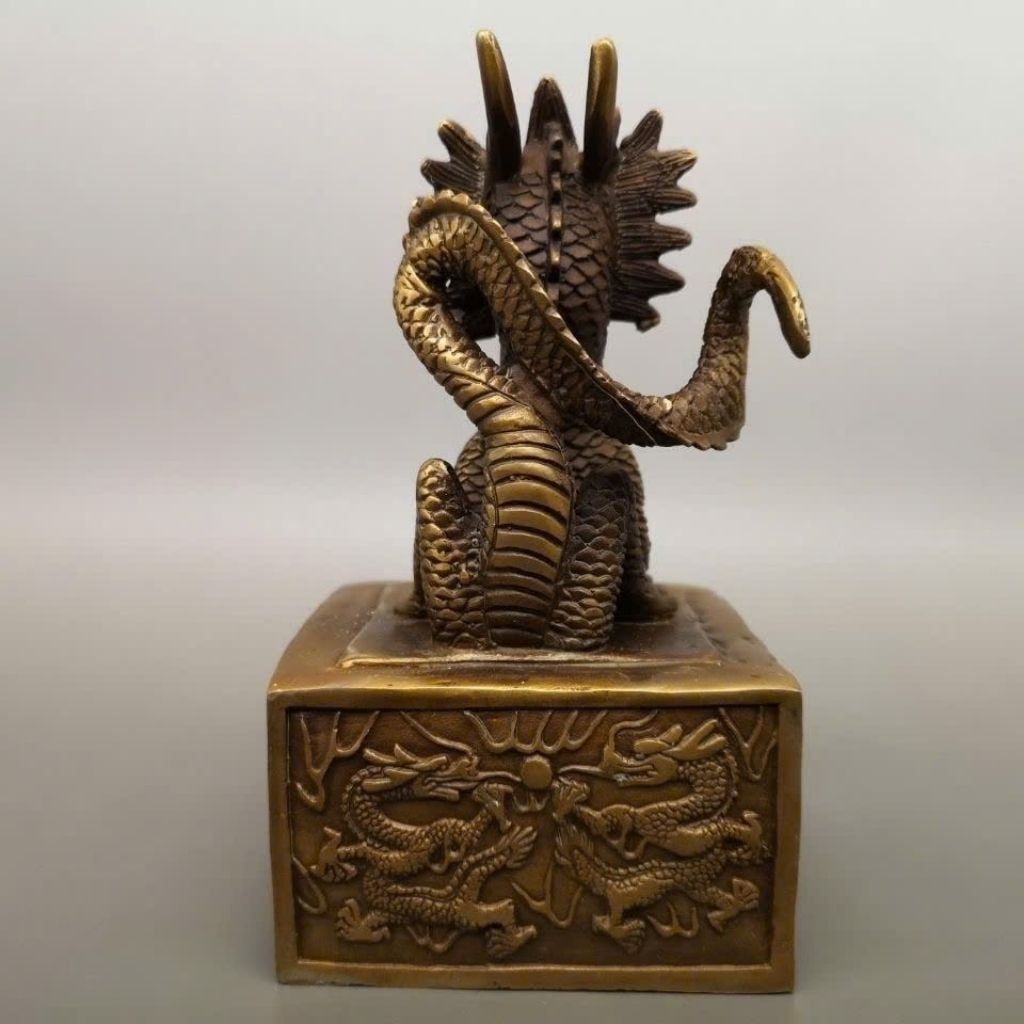  Ấn Kỳ Lân Đồng Cổ Sưu Tầm Trấn Trạch Đẹp BKMECN-9641 