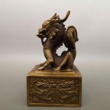  Ấn Kỳ Lân Đồng Cổ Sưu Tầm Trấn Trạch Đẹp BKMECN-9641 