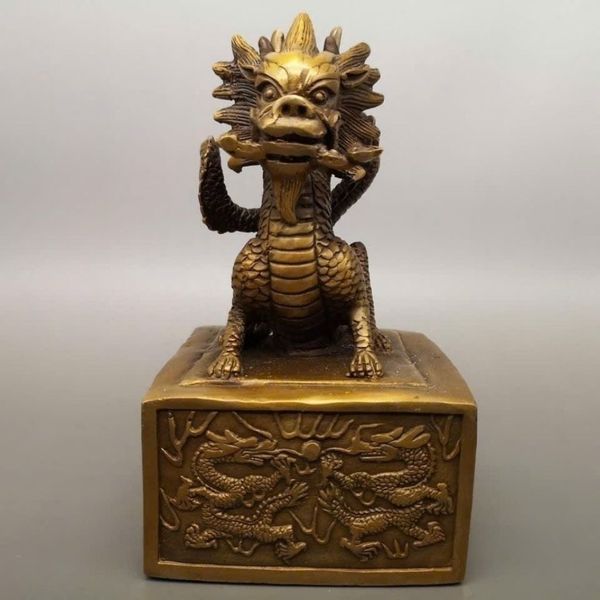  Ấn Kỳ Lân Đồng Cổ Sưu Tầm Trấn Trạch Đẹp BKMECN-9641 